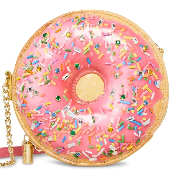 Betsey Johnson Handbags - 1- NWT Betsey Johnson Kitsch Glazy For You Donut Crossbody Bag 🍩